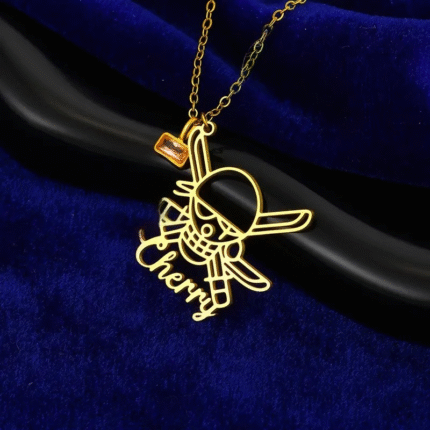 One Piece Necklace Straw Hat Jolly Roger – Cherry