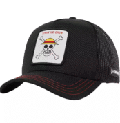 One Piece Straw Hat Crew Trucker Cap – Black Edition