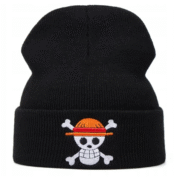 One Piece Straw Hat Pirates Beanie – Black