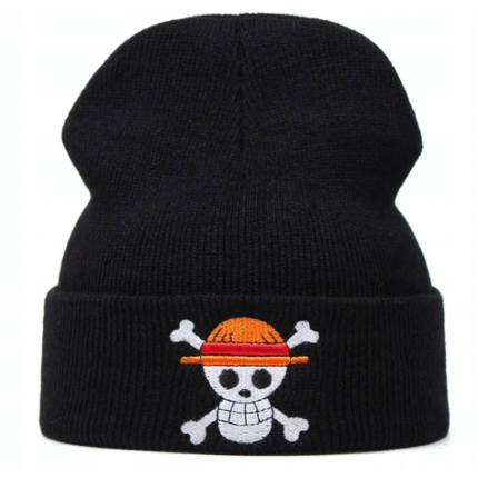One Piece Straw Hat Pirates Beanie – Black