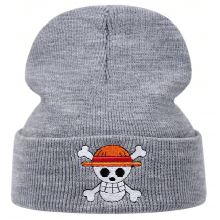 One Piece Straw Hat Pirates Beanie – Grey