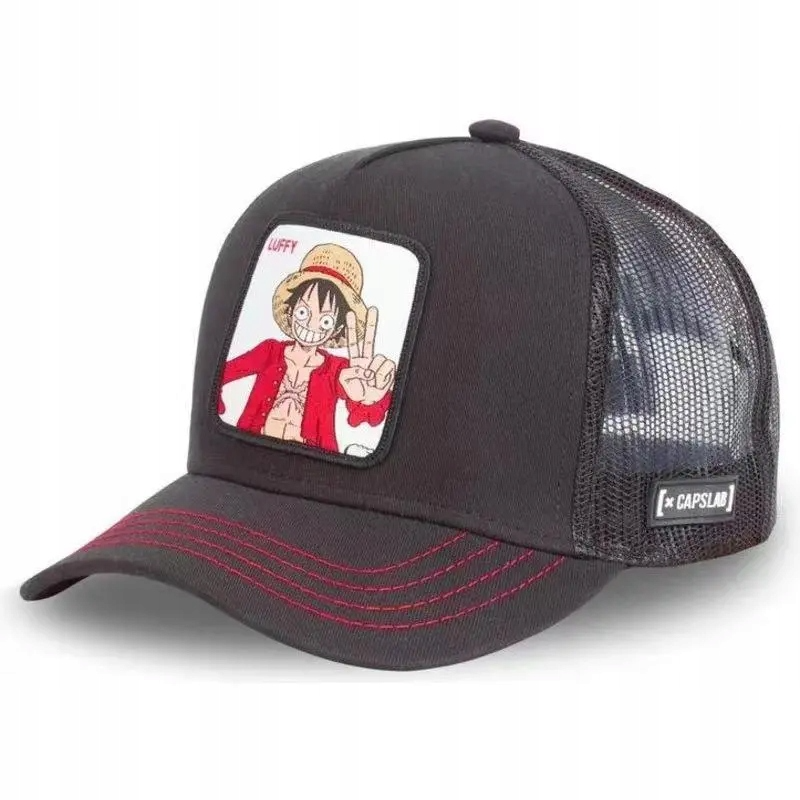 loofah baseball cap ONE PIECE One Piece Luffy Trucker Cap – Black Edition