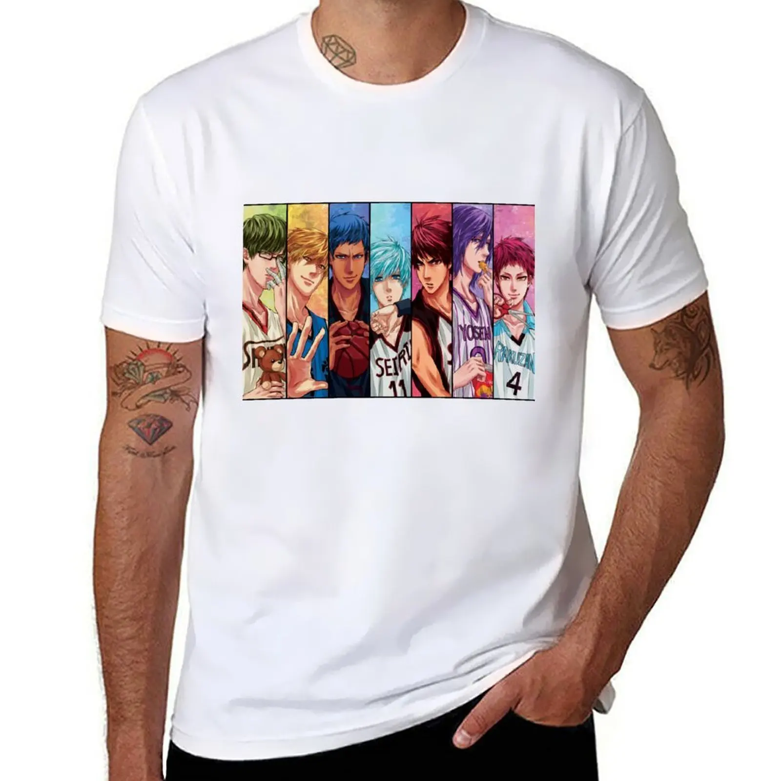 Kuroko No Basket, Basketball T-Shirt man graphic t shirt cotton t shirt pack T-Shirt